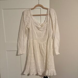 LoveShackFancy Preslina Dress In True White